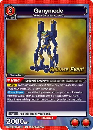 Image of Ganymede (UEPR/CGH-1-093) - UE04BT Code Geass Lelouch of the Rebellion Release Event Cards