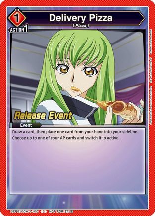 Image of Delivery Pizza (UEPR/CGH-1-100) - UE04BT Code Geass Lelouch of the Rebellion Release Event Cards