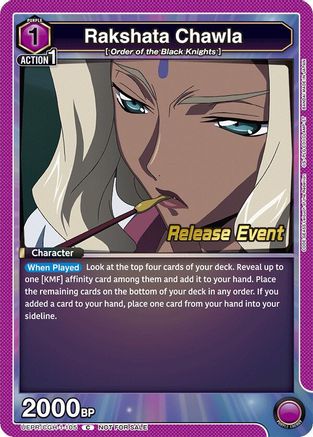 Image of Rakshata Chawla (105) (UEPR/CGH-1-105) - UE04BT Code Geass Lelouch of the Rebellion Release Event Cards