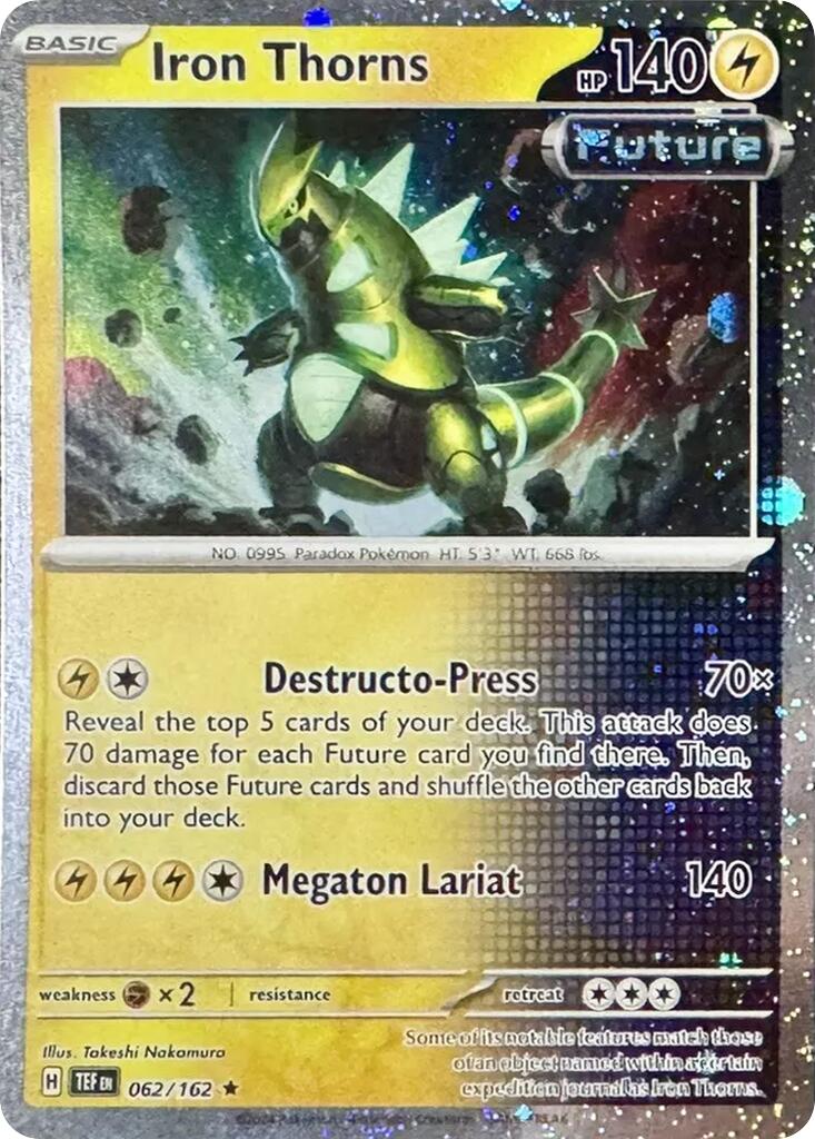 Image of Iron Thorns (062/162) (Cosmos Holo) [Miscellaneous Cards]