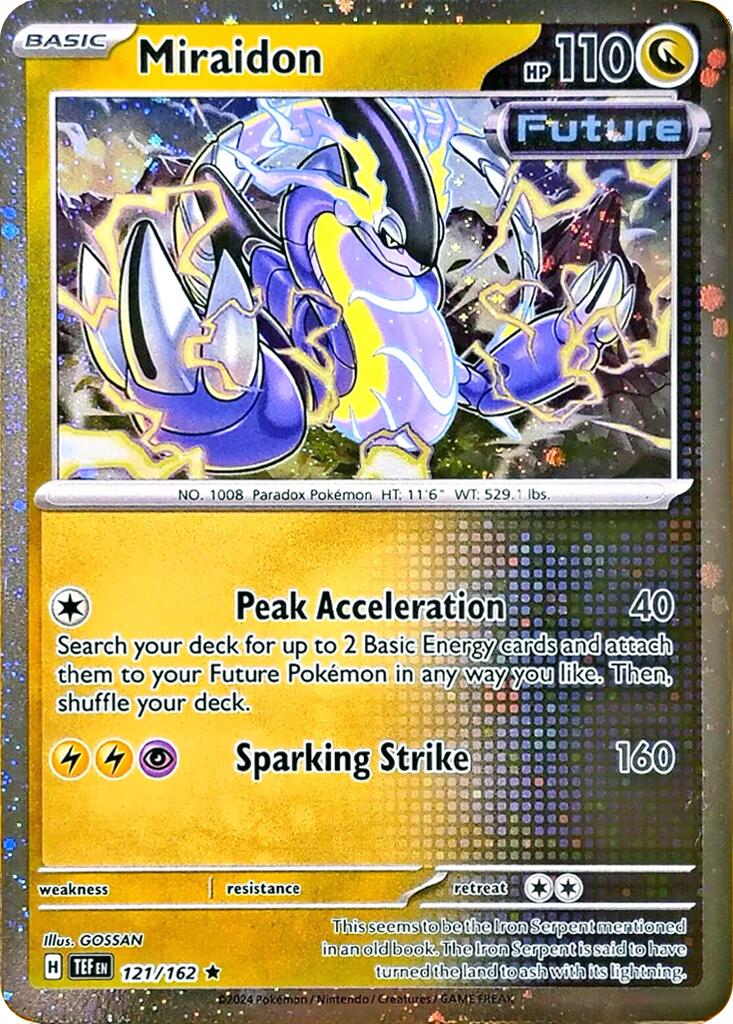 Image of Miraidon (121/162) (Cosmos Holo) [Miscellaneous Cards]