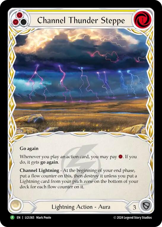 Image of Channel Thunder Steppe (Cold Foil) [LGS365] (Promo)  Cold Foil