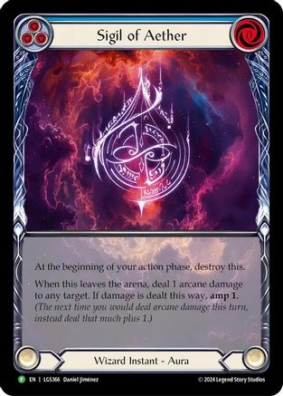 Image of Sigil of Aether (Rainbow Foil) [LGS366] (Promo)  Rainbow Foil