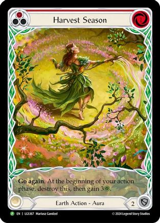 Image of Harvest Season (Red) (Rainbow Foil) [LGS367] (Rosetta)  Rainbow Foil