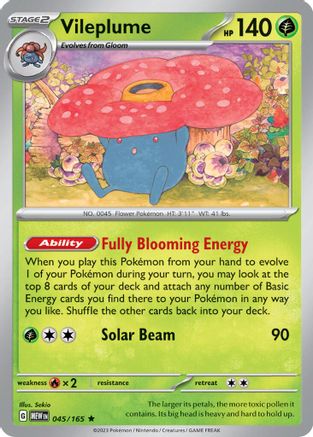 Image of Vileplume (045/165) (Theme Deck Exclusive) [Scarlet & Violet 151]