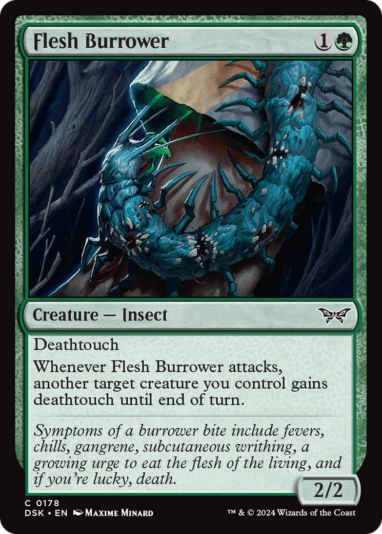 Image of Flesh Burrower [Duskmourn: House of Horror]