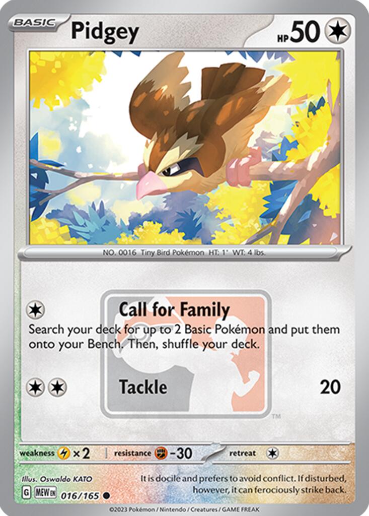 Image of Pidgey (016/165) [League & Championship Cards]