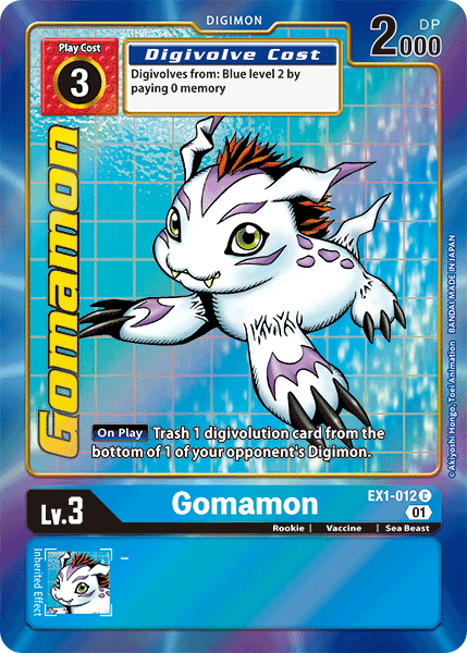 Image of Gomamon [EX1-012] (Alternate Art) [Classic Collection]