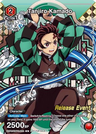 Image of Tanjiro Kamado (Release Event Participation) (UEPR/KMY-1-072) - UE05BT Demon Slayer Kimetsu no Yaiba Release Event Cards