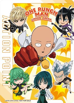 Image of Action Point Card (AP02) (One Punch Man) (UEPR/OPM-AP02) - Union Arena Promotion Cards Foil