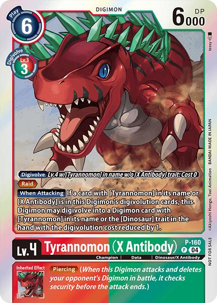 Image of Tyrannomon [P-160] (X Antibody) (-Chain of Liberation- Upgrade Pack [Chain of Liberation Promos]