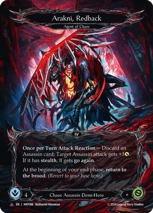 Image of Arakni, Redback [HNT006] (The Hunted)  Cold Foil