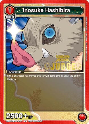 Image of Inosuke Hashibira (Judge Pack) (UEPR/KMY-1-077) - Union Arena Promotion Cards Foil