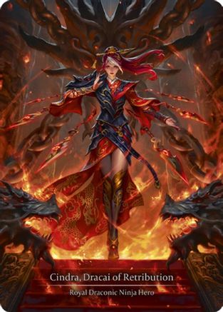 Image of Cindra, Dracai of Retribution [HNT054] (The Hunted)  Cold Foil