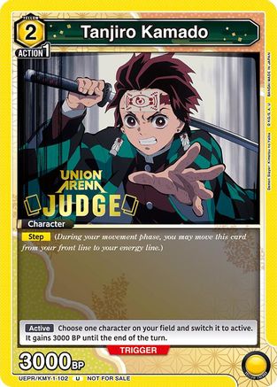 Image of Tanjiro Kamado (Judge Pack) (UEPR/KMY-1-102) - Union Arena Promotion Cards Foil