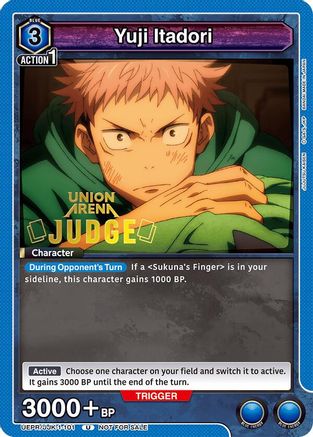 Image of Yuji Itadori (101) (Judge Pack) (UEPR/JJK-1-101) - Union Arena Promotion Cards Foil