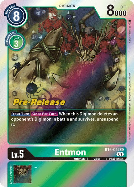 Image of Entmon [BT6-052] [Double Diamond Pre-Release Cards]