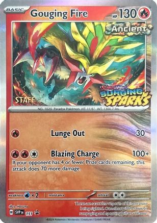 Image of Gouging Fire (151) (Staff) [Scarlet & Violet: Black Star Promos]