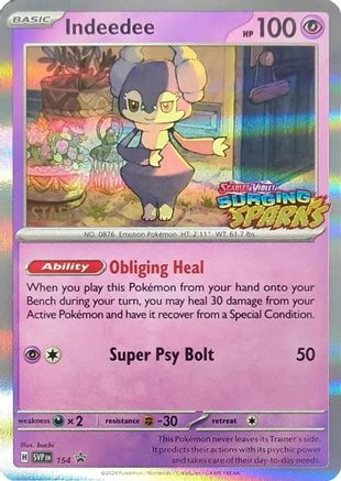 Image of Indeedee (Staff) 154  - Holofoil SV Scarlet & Violet Promo Cards - Promo
