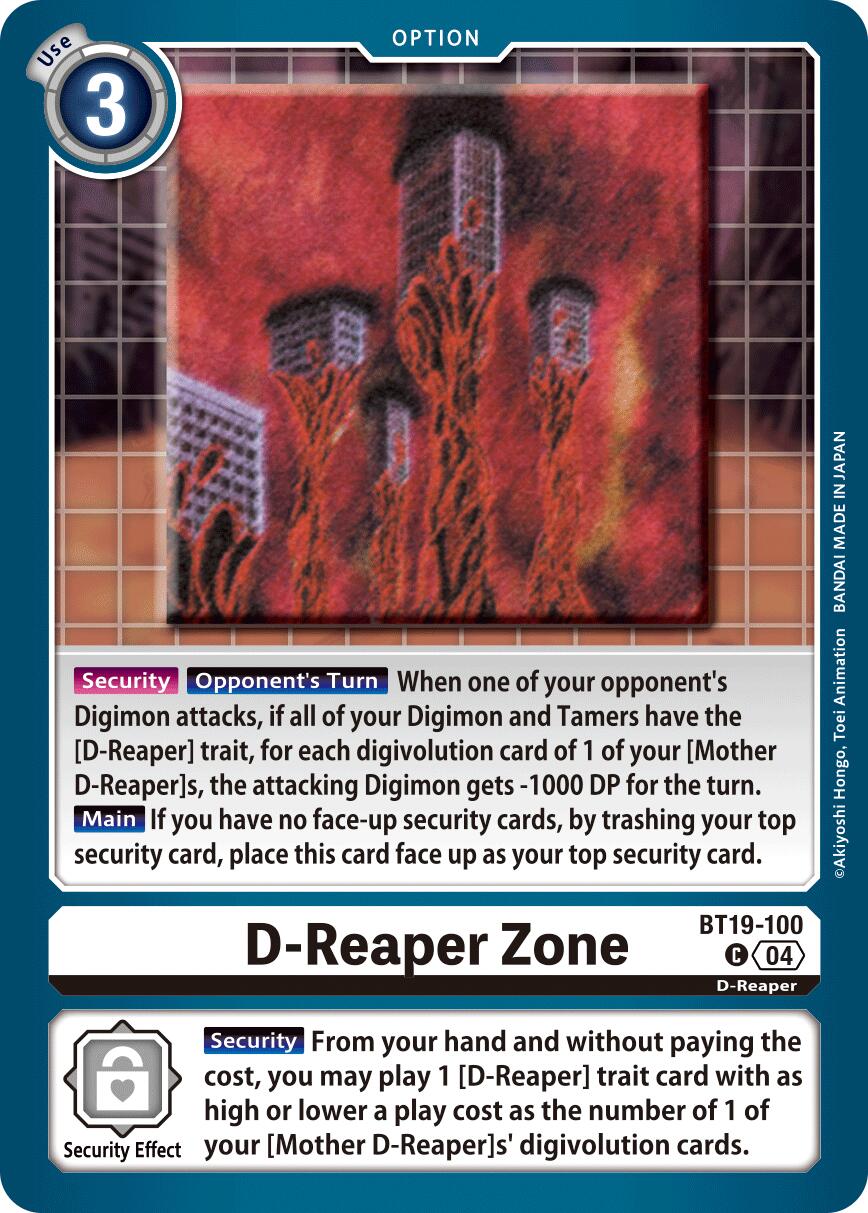 Image of D-Reaper Zone [BT19-100] [Release Special Booster Ver.2.5]