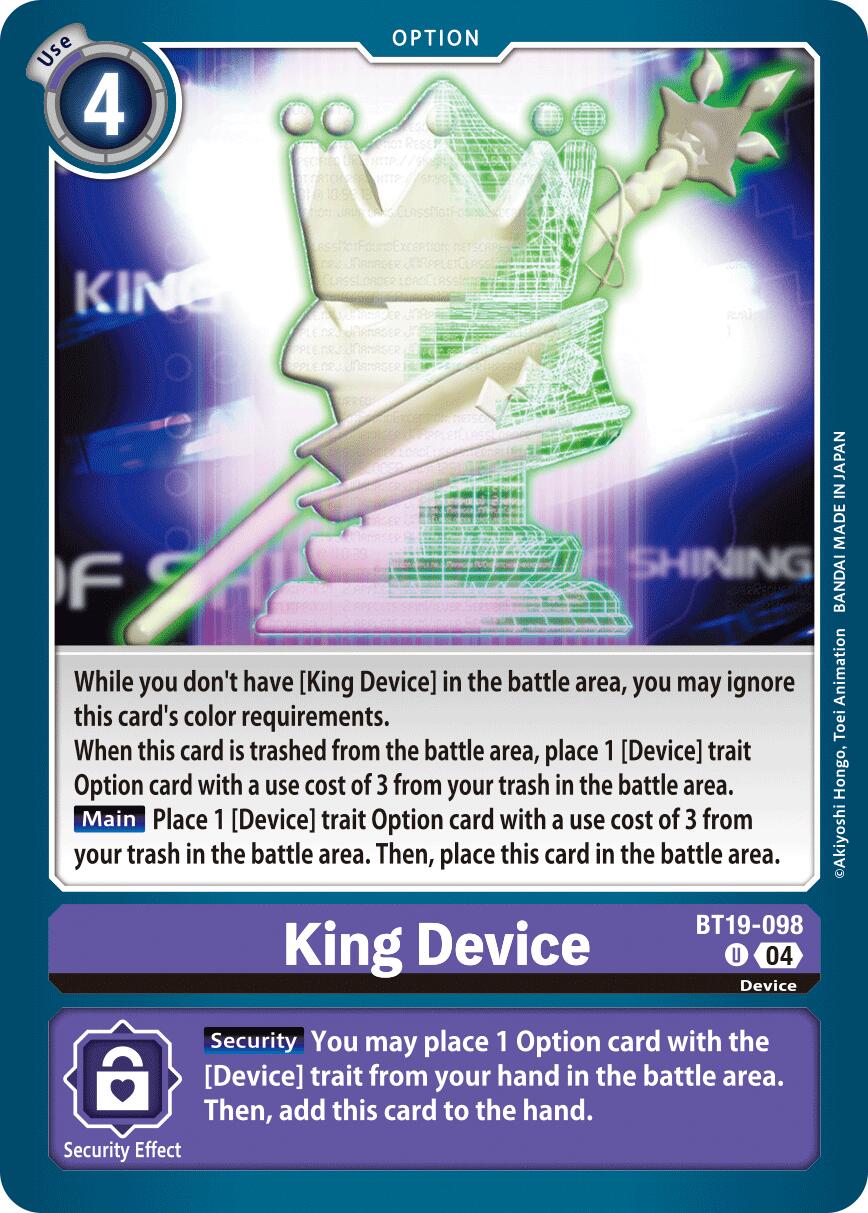 Image of King Device [BT19-098] [Release Special Booster Ver.2.5]