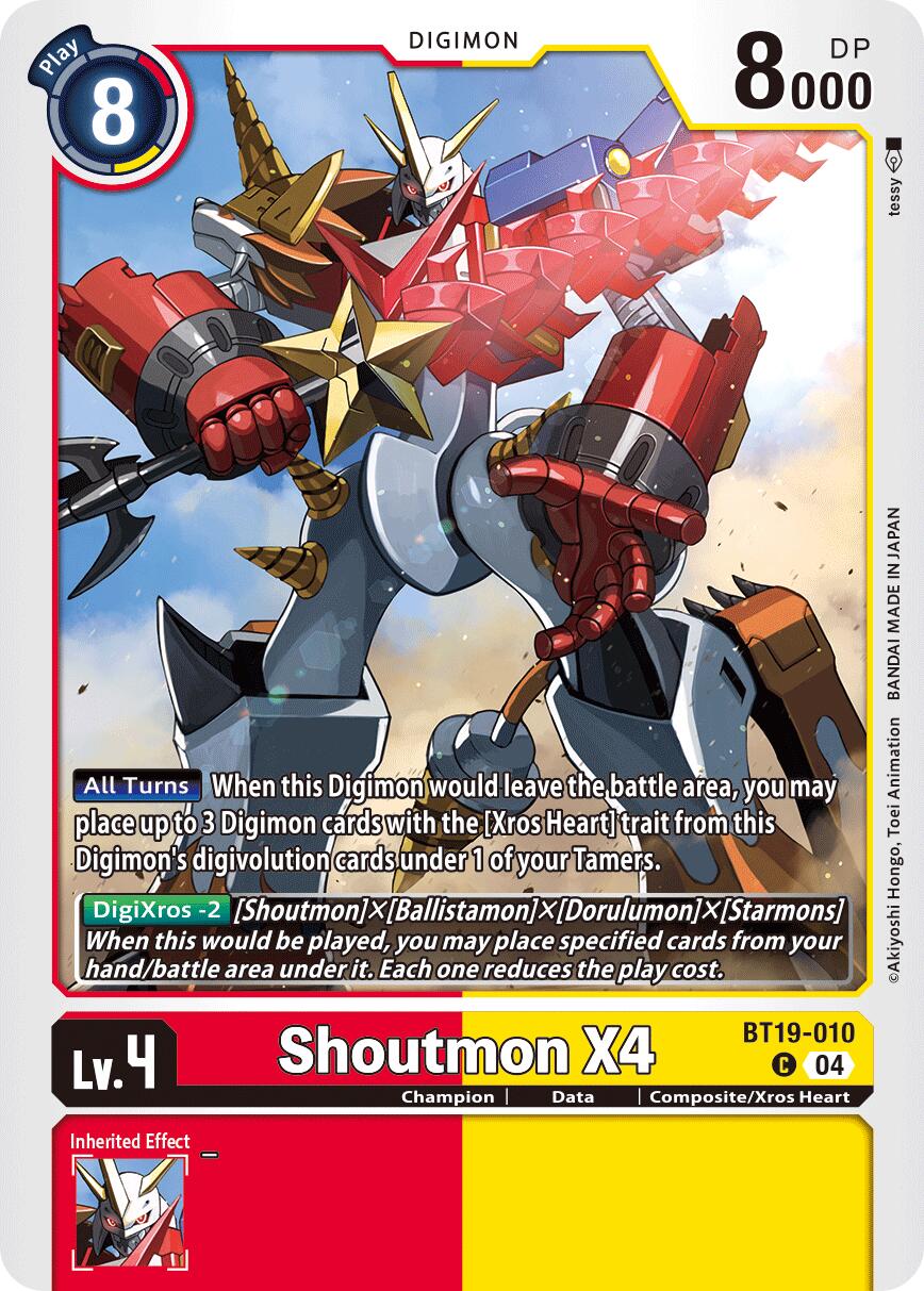 Image of Shoutmon X4 [BT19-010] [Release Special Booster Ver.2.5]