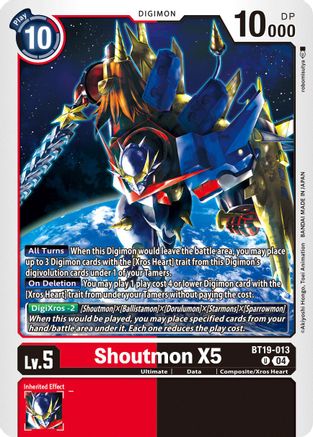 Image of Shoutmon X5 [BT19-013] [Release Special Booster Ver.2.5]