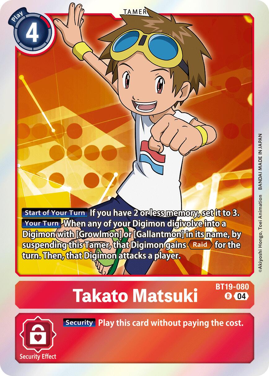 Image of Takato Matsuki [BT19-080] [Release Special Booster Ver.2.5]
