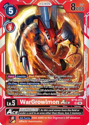 Image of WarGrowlmon ACE [BT19-011] [Release Special Booster Ver.2.5]
