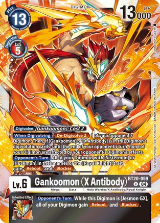 Image of Gankoomon [BT20-059] (X Antibody) [Release Special Booster Ver.2.5]