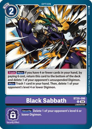 Image of Black Sabbath [BT20-096] [Release Special Booster Ver.2.5]