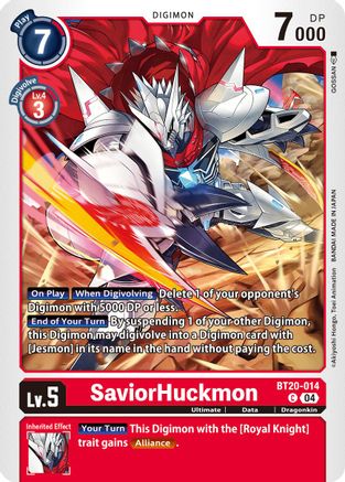 Image of SaviorHuckmon [BT20-014] [Release Special Booster Ver.2.5]