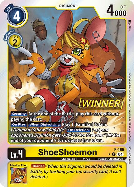 Image of ShoeShoemon [P-165] (Store Tournament 2025 Vo.1 Winner Pack) [Promotional Cards]