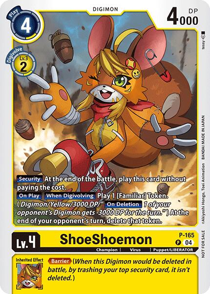 ShoeShoemon [P-165] (Store Tournament 2025 Vo.1 Participation Pack) [Promotional Cards]