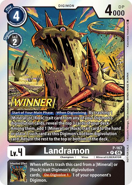 Image of Landramon [P-167] (Store Tournament 2025 Vo.1 Winner Pack) [Promotional Cards]