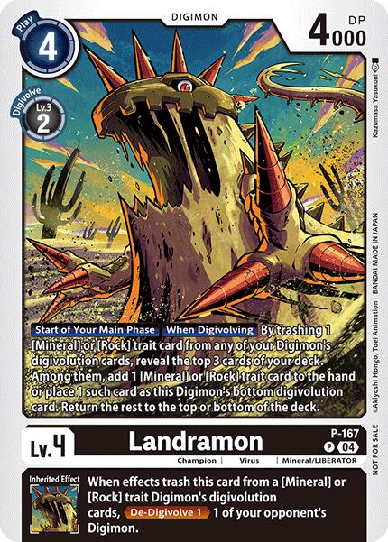 Image of Landramon [P-167] (Store Tournament 2025 Vo.1 Participation Pack) [Promotional Cards]