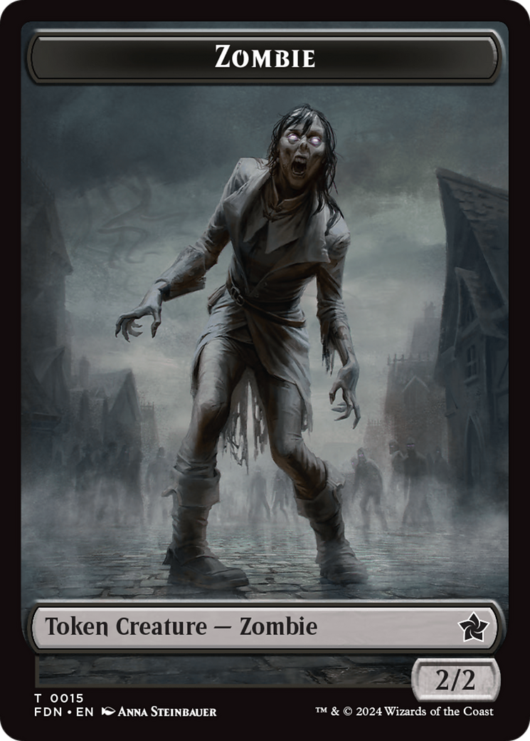 Image of Rat (0014) // Zombie Double-Sided Token [Foundations Tokens]