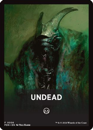 Image of Undead Theme Card [Foundations Tokens]