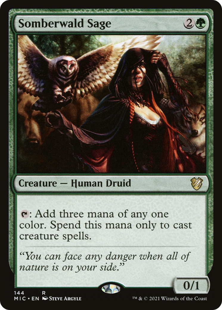 Image of Somberwald Sage [Innistrad: Midnight Hunt Commander]