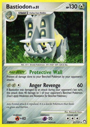 Image of Bastiodon  - Bastiodon the Defender Half Deck Unlimited Holofoil