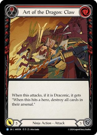 Image of Art of the Dragon: Claw [HNT074] (The Hunted)  Rainbow Foil