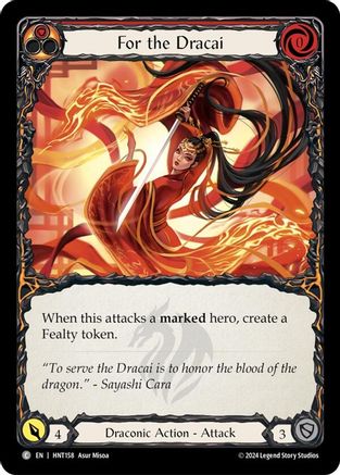 Image of For the Dracai [HNT158] (The Hunted)  Rainbow Foil