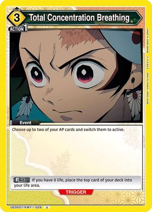 Image of Total Concentration Breathing (UE05ST/KMY-1-029) - UE05ST Demon Slayer Kimetsu no Yaiba Starter Deck