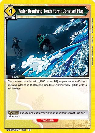 Image of Water Breathing Tenth Form: Constant Flux (UE05ST/KMY-1-033) - UE05ST Demon Slayer Kimetsu no Yaiba Starter Deck