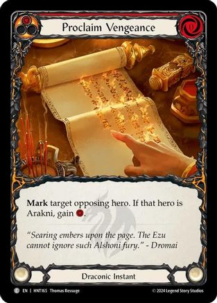 Image of Proclaim Vengeance [HNT165] (The Hunted)