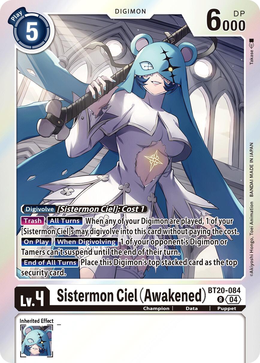 Image of Sistermon Ciel [BT20-084] (Awakened) [Release Special Booster Ver.2.5]