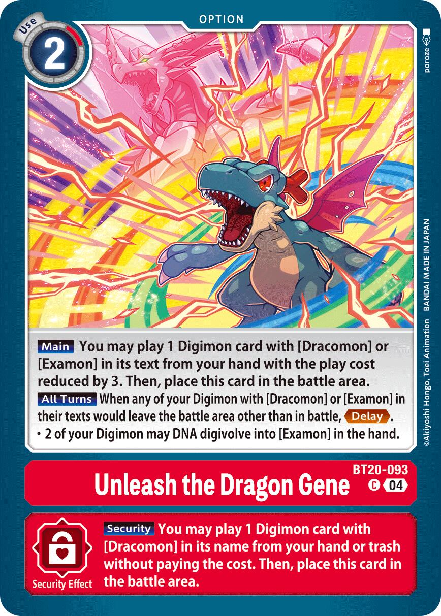 Image of Unleash the Dragon Gene [BT20-093] [Release Special Booster Ver.2.5]