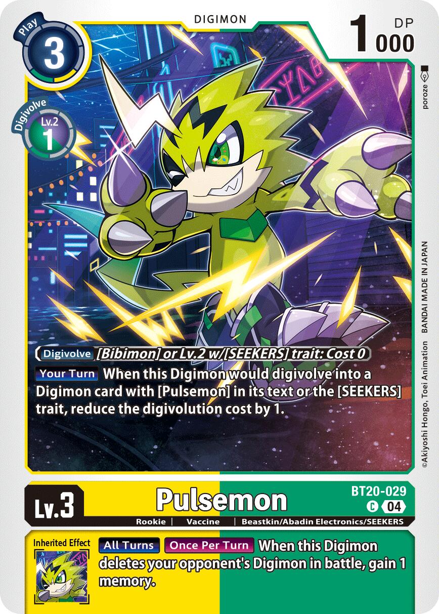 Image of Pulsemon [BT20-029] [Release Special Booster Ver.2.5]