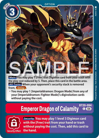 Emperor Dragon of Calamity [BT20-094] [Release Special Booster 2.0]