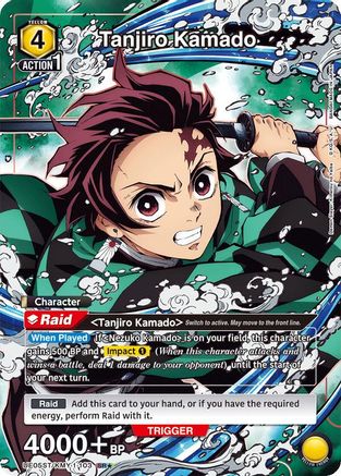 Image of Tanjiro Kamado (103) (SR*) (UE05ST/KMY-1-103) - UE05ST Demon Slayer Kimetsu no Yaiba Starter Deck Foil
